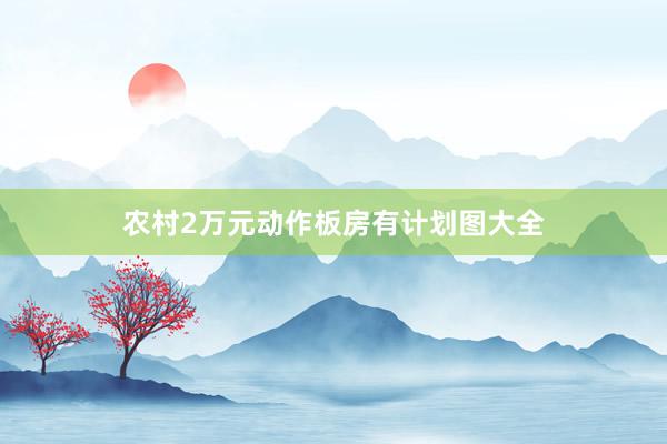 农村2万元动作板房有计划图大全